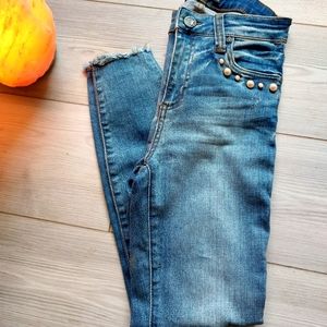 Kut from the Kloth- "Connie" high rise ankle skinny jean